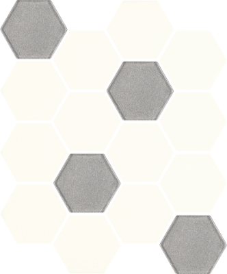 Picture of Mosaic Hexagon Bianco Mix 22x22,5