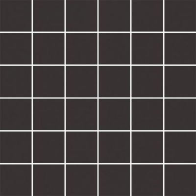 Picture of Porcelain tiles mosaic Modernizm Nero K.4,8*4,8 29,8*29,8 #S