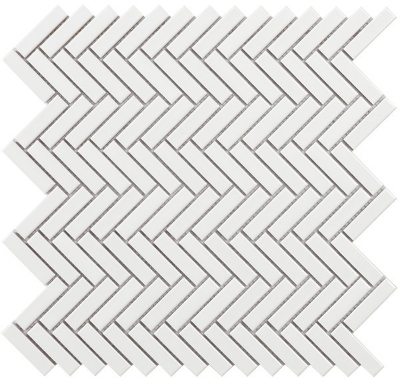 Picture of Mosaic Chevron White Gloss 28,3*27,7 #S