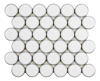 Picture of Mosaic Round White 26,3*30,4 #S