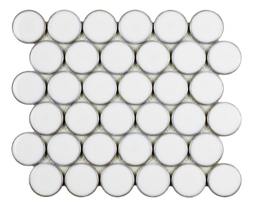 Изображение Мозаика Round White 26,3*30,4 #S