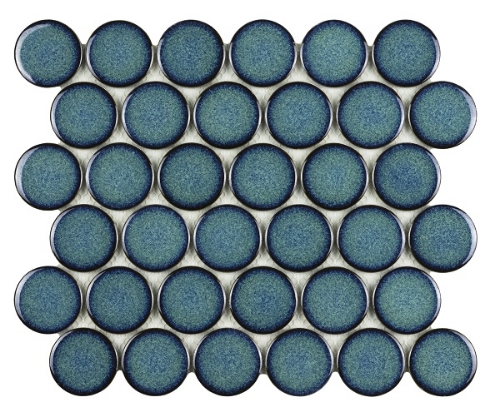 Picture of Mosaic Round Teal 26,3*30,4 #S