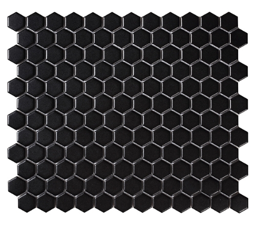 Изображение Мозаика Hexagon Black Matt 25,8*29,8 #S