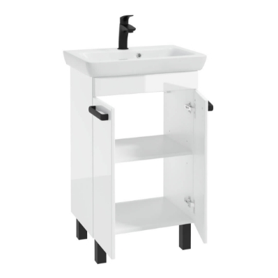 Picture of Capri D 55 cabinet+washbasin Porto 55 (black handles)