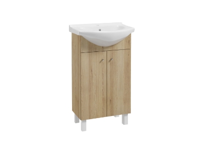 Picture of Washbasin cabinet Luka with washbasin Torrent 50 oak