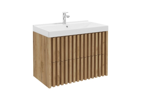 Picture of Washbasin cabinet Tripoli with washbasin 80 oak