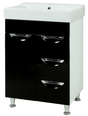 Picture of Bathroom cabinet Laura 60 + Como 60 (black)