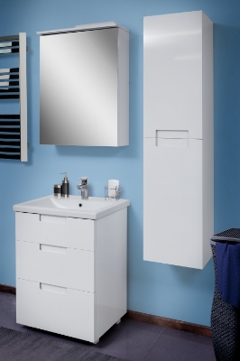 Picture of Bathroom cabinet with mirror Trio-60