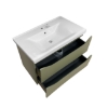 Picture of Washbasin cabinet Sevilla 70 with washbasin Sava 70 olive