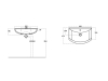 Picture of Sink for cabinet Zenon 65