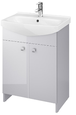 Picture of Bathroom cabinet RUBID with washbasin 60cm gray