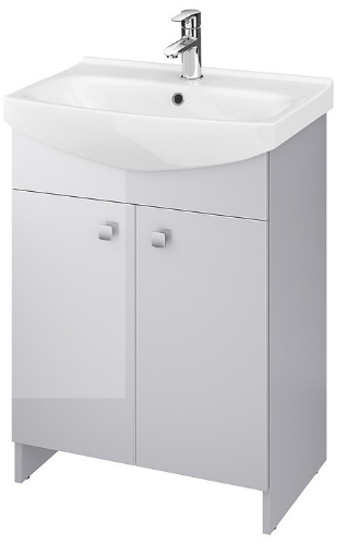 Picture of Bathroom cabinet RUBID with washbasin 60cm gray