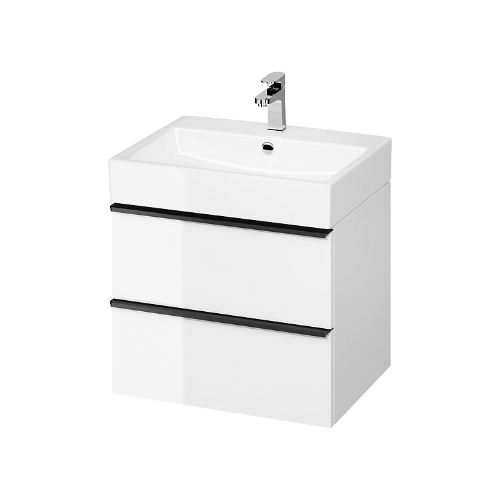 Picture of Bathroom cabinet VIRGO white/black