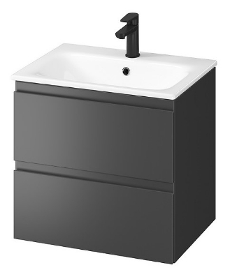 Picture of Cabinet with washbasin   MODUO-IN 60 ANTHRACITE