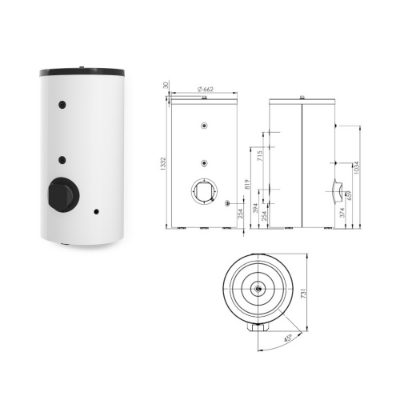 Picture of Air-water heat pump  Ariston NIMBUS FLEX 35 S NET R32, with water heater and with Wi-Fi, 6.35 kW