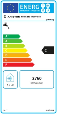 Picture of Water heater PRO R VTS EVO 150L, vertical (left)