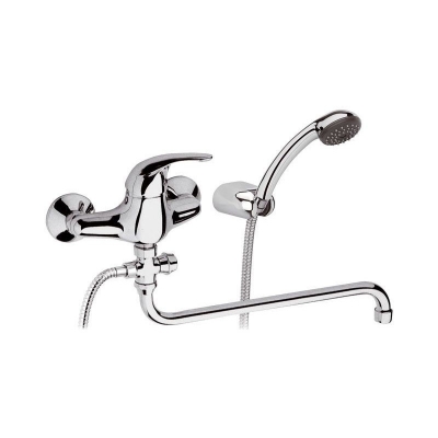 Picture of Bath mixer SERENA ar garo S-veida snīpi