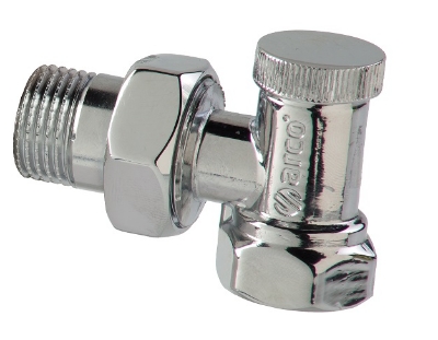 Picture of Polished lockshield valve TEIDE PLUS, 1/2", angle