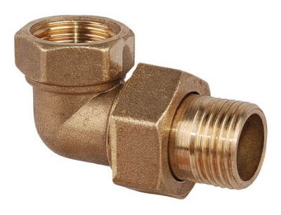 Picture of Angle coupler for reg.pipes brass 1/2''