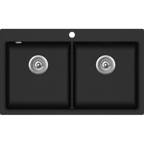 Picture of Granite sink SQM200 black metallic