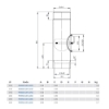 Изображение Труба для черного дымохода D 160 0.5m, с шибером и ревизией