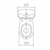 Picture of WC KOLO Bambi PP seat, 45 gr, bottom inlet