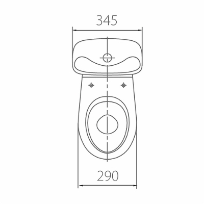 Picture of WC KOLO Bambi PP seat, 45 gr, bottom inlet