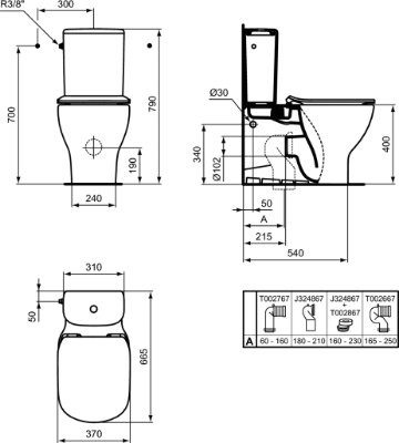 Picture of WC IDEAL STANDARD Tesi black