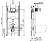 Изображение Инсталляция  IDEAL STANDARD (WC рама ProSys 120+унитаз Tesi с крышкой Soft Close+кнопка Oleas M1 хром)