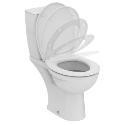 Picture of WC IDEAL STANDARD EUROVIT, bottom inlet, horizontal outlet, with Soft Close seat