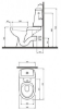 Изображение Унитаз KOLO Solo, горизонтальный, подводка снизу, крышка PP