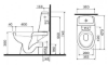 Picture of WC KOLO SOLO horizontal outlet bottom inlet, PP seat