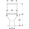 Picture of WC KOLO Freja Duroplast Soft Close seat, 45 gr, bottom inlet