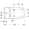 Picture of WC KOLO Freja Duroplast Soft Close seat, 45 gr, bottom inlet