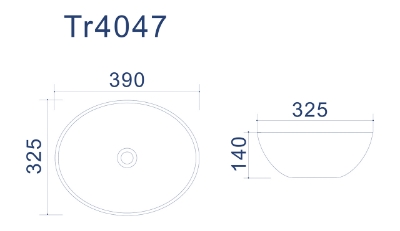 Изображение Раковина ALMA  390*325*140 mm