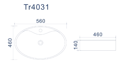 Изображение Раковина  MELIA 560*460*140 mm