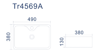 Изображение Раковина  TORVI 490*380*130 mm