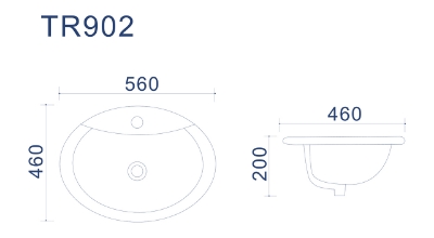 Изображение Раковина YANA XL 560*460*200 mm