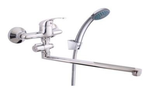 Picture of Wall bath mixer Optima-12 / C, the long spout (30cm)