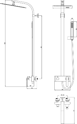 Picture of Shower system Vento Tivoli, white/chrome (SELL OUT)