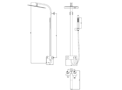 Picture of Shower system Vento Tivoli, white/chrome (SELL OUT)