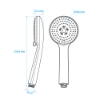 Picture of Handshower  Bora H02043 grey 100mm 3 F