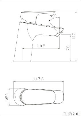 Picture of Washbasin mixer Vento Prato w/o Pop Up PR712-01