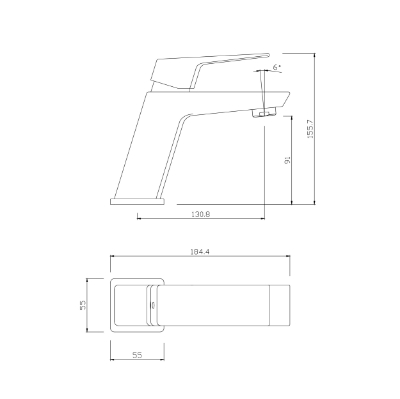 Picture of Washbasin mixer Vento Trento