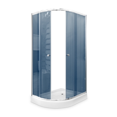 Picture of Shower enclosure Gotland Eko 120x80x195 cm, gray glass 4mm, low tray (12 cm), right