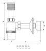 Изображение Сифон для писуара, нижний
