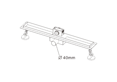 Picture of Shower drain Side outlet Vento Tivoli 500x70x70