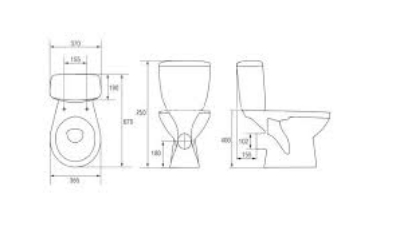 Picture of WC CERSANIT Mito horizontal 3/6l seat PP