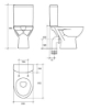 Picture of WC CERSANIT Parva  011 3/6l toilet seat PARVA DUR ANTIB SC EO