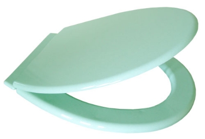 Picture of WC seat cover 'Brzozka' green, polypropylene